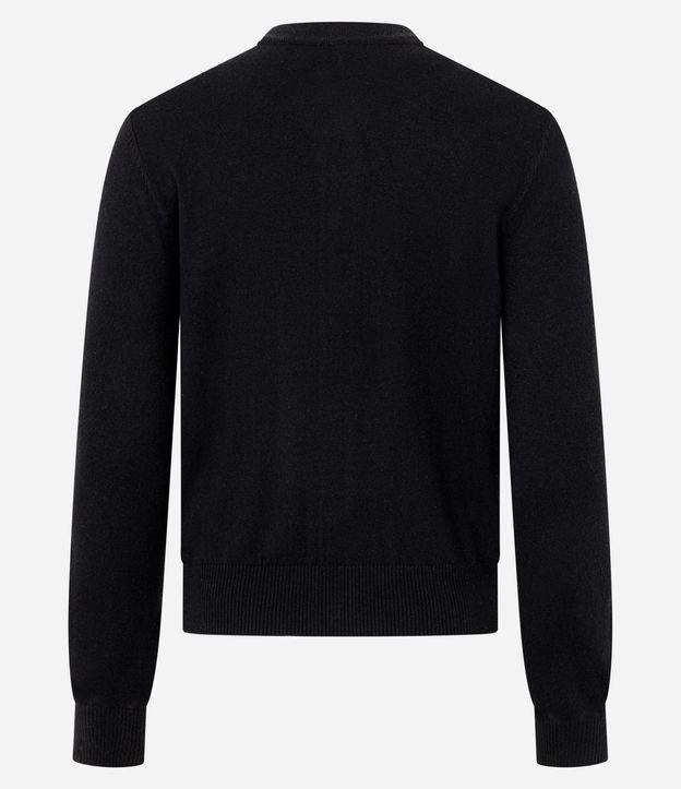 Cardigan en Viscosa en Efecto Punto con Botones 5