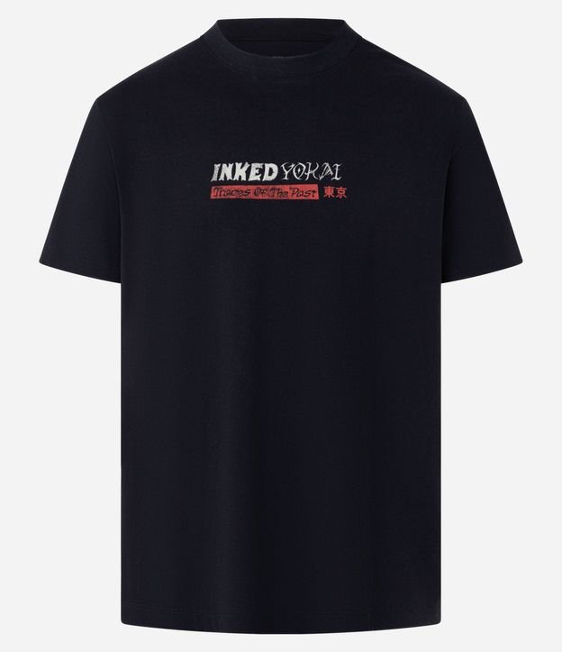 Remera Comfort en Algodón con Estampa Lettering Inked 7