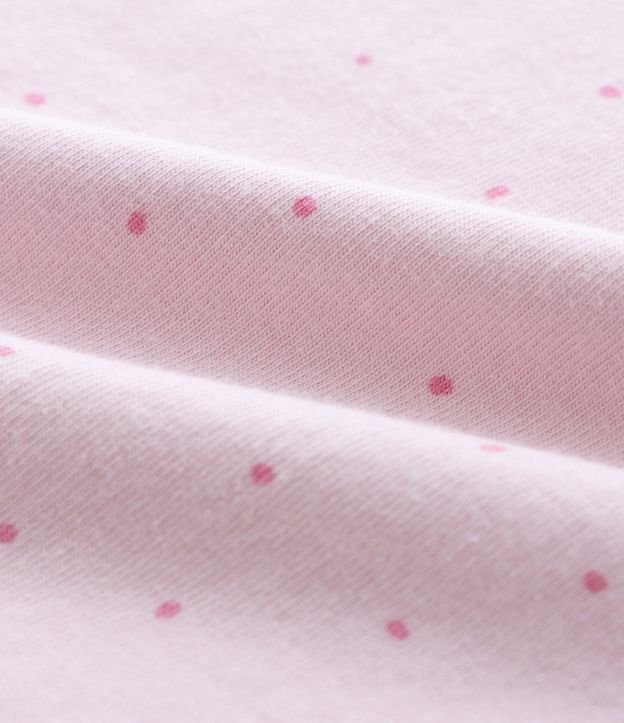 Body Infantil con Estampado de Lunares y Flor - Talle 0 a 18 Meses 4