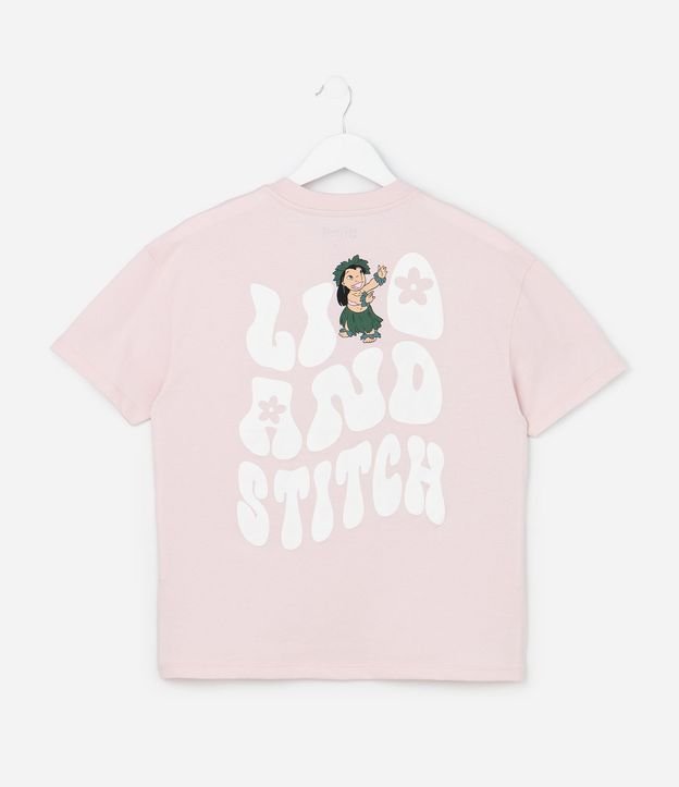 Remera Infantil Oversized con Estampa Havaiana Lilo y Stitch - Talle 5 a 14 años 2