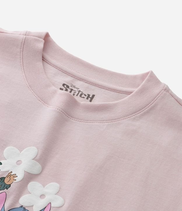 Remera Infantil Oversized con Estampa Havaiana Lilo y Stitch - Talle 5 a 14 años 4
