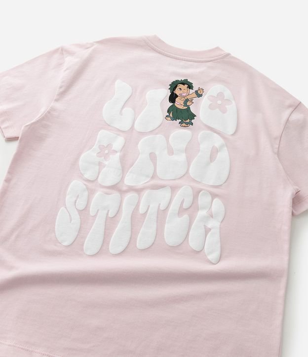 Remera Infantil Oversized con Estampa Havaiana Lilo y Stitch - Talle 5 a 14 años 6