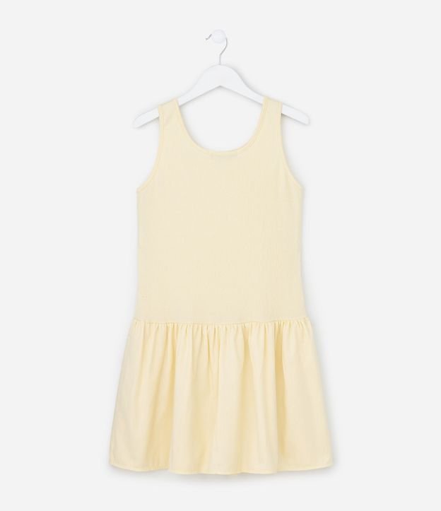 Vestido Infantil en Anarruga con pliegues - Talle 5 a 14 años 2