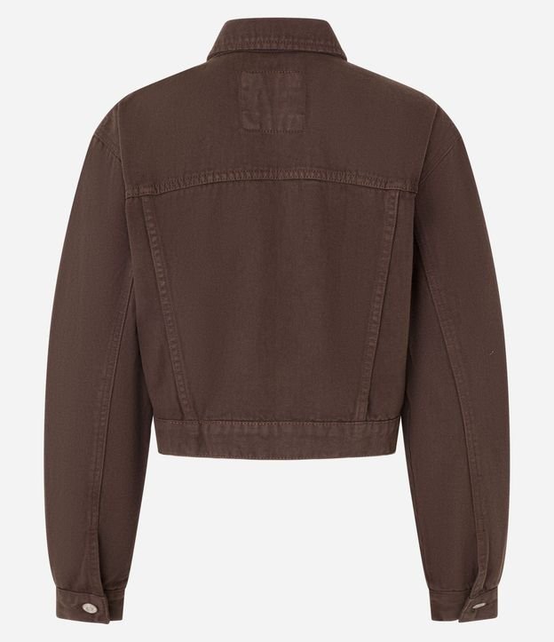 Campera en Sarga con Botones y Bolsillos en el Pecho 2