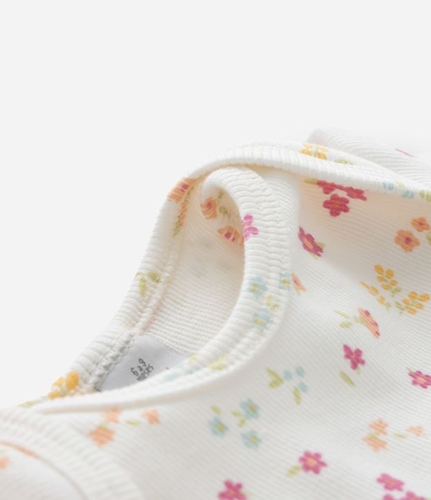 Body Infantil con Estampa Floral Liberty - Talle 0 a 18 Meses 6