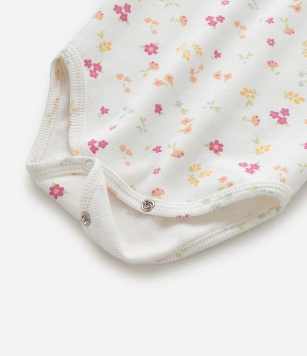 Body Infantil con Estampa Floral Liberty - Talle 0 a 18 Meses 7