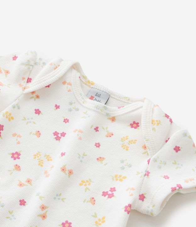 Body Infantil con Estampa Floral Liberty - Talle 0 a 18 Meses 8