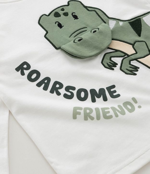 Remera Infantil con Estampado Interactiva de Dinosaurio – Talle 1 a 6 años 5