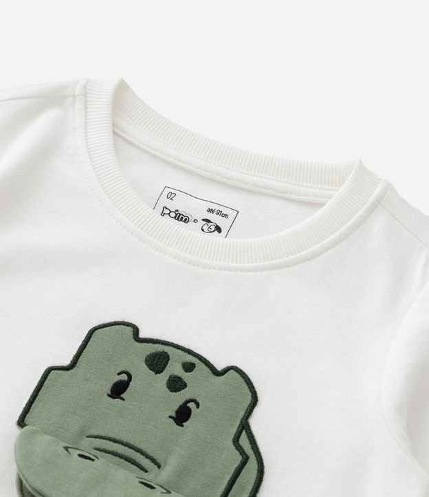 Remera Infantil con Estampado Interactiva de Dinosaurio – Talle 1 a 6 años 6