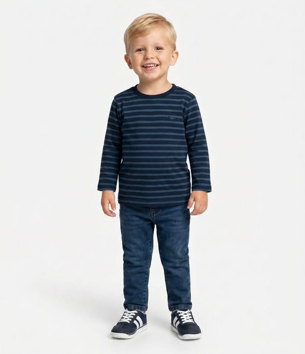 Remera Infantil Comfort Rayada – Talle 1 a 5/6 años