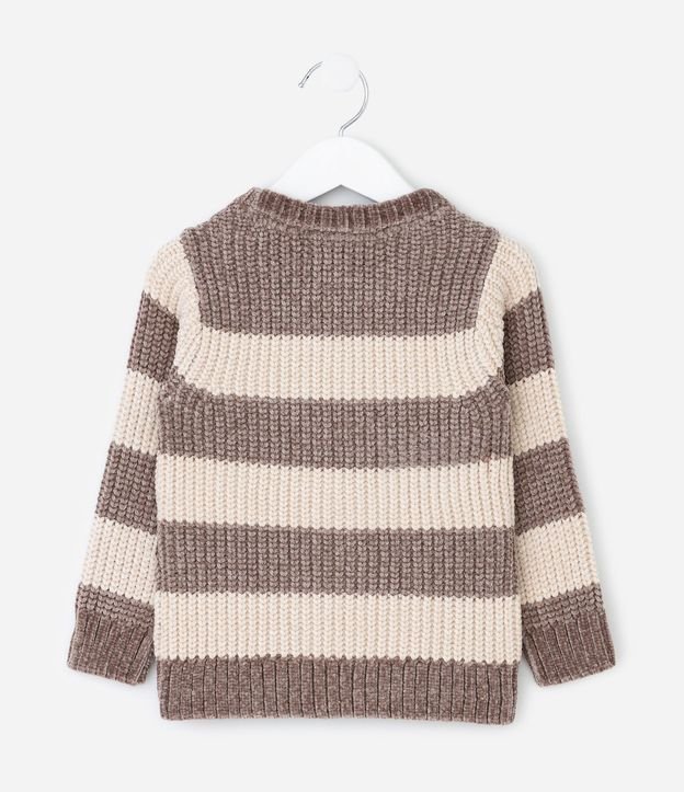 Suéter Infantil en Chenille con Rayas en Blocos – Talle 1 a 5/6 años 3