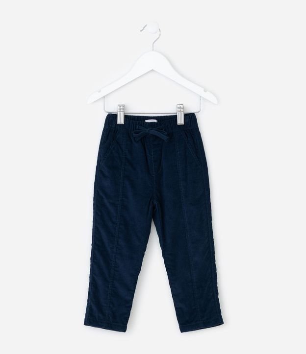 Pantalón Infantil en Terciopelo con Cintura Elástica – Talle 1 a 5 años