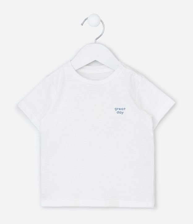 Conjunto Remera Bermuda y Babador en Algodón  - Talle 0 a 18 Meses 2