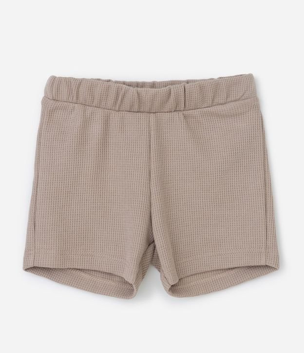 Conjunto Remera Bermuda y Babador en Algodón  - Talle 0 a 18 Meses 4