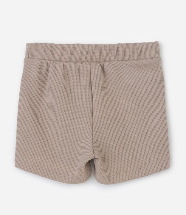 Conjunto Remera Bermuda y Babador en Algodón  - Talle 0 a 18 Meses 5