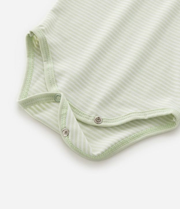 Body Infantil con Estampa de Raya Horizontales - Talle 0 a 18 Meses 5