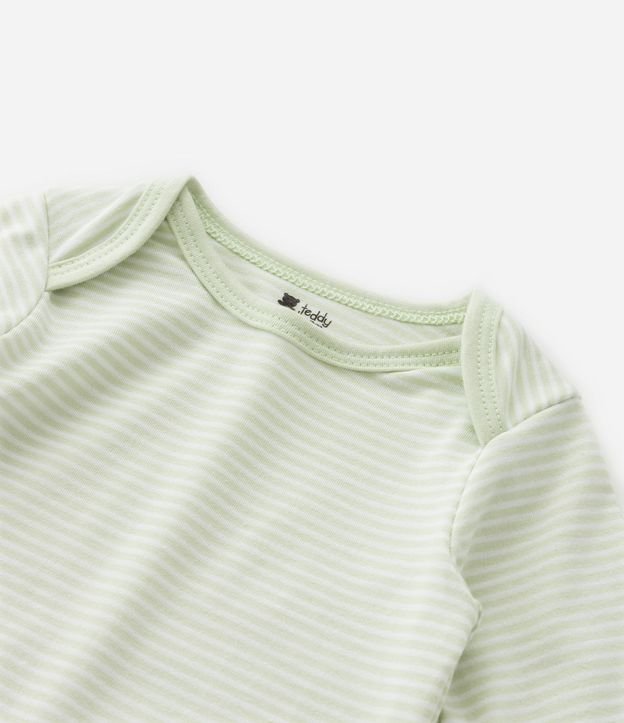 Body Infantil con Estampa de Raya Horizontales - Talle 0 a 18 Meses 6
