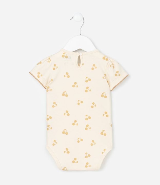 Conjunto Infantil con Estampa de Cerezas Sweet Baby Lentejuelas - Talle 0 a 18 Meses 4