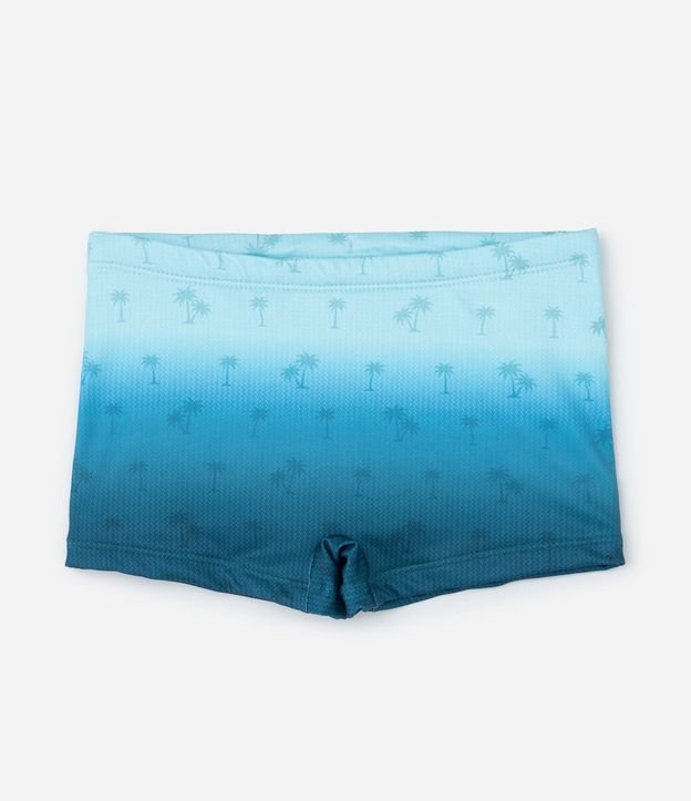 Sunga Boxer Infantil con Estampa Degradé y Palmeras - Talle 5 a 14 años