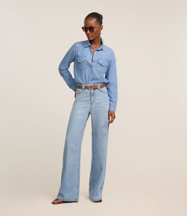 Camisa Regular Básica en Liocel 4