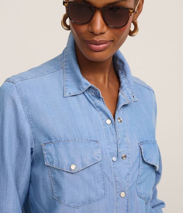 Camisa Regular Básica en Liocel 5