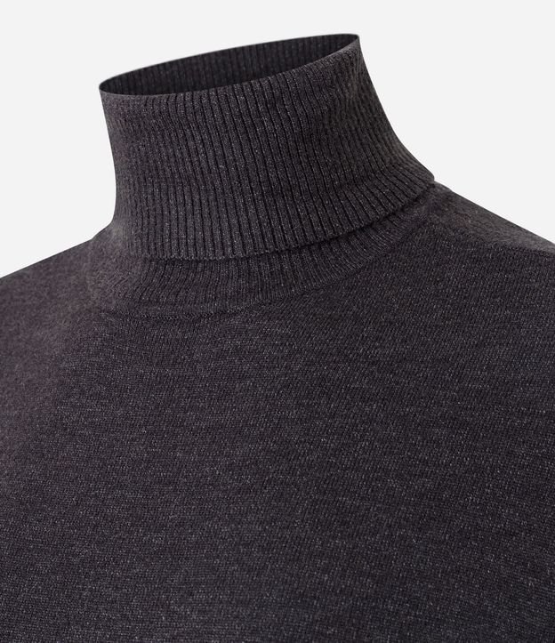 Suéter en Punto con Cuello Alto y Manga Larga 3