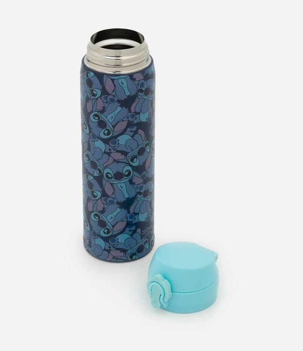 Botella Térmica con Tapa de Botón Estampado de Stitch 450ml 4
