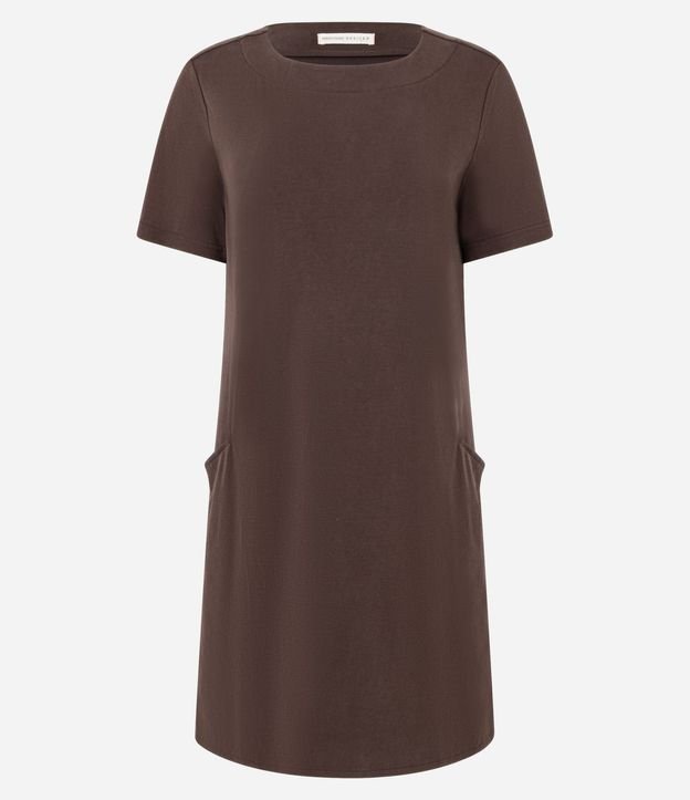 Vestido T-Shirt en Media Malla con Bolsillos 9