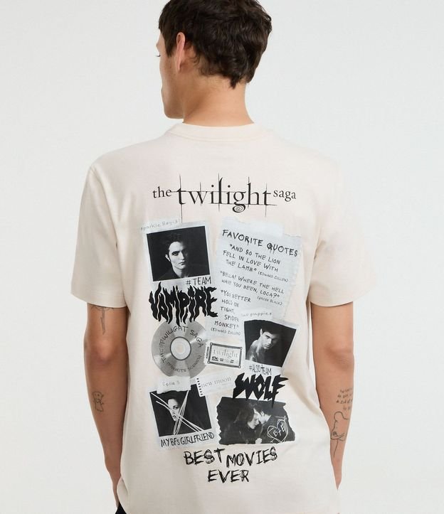 Remera Comfort en Algodón con Estampa de Twilight