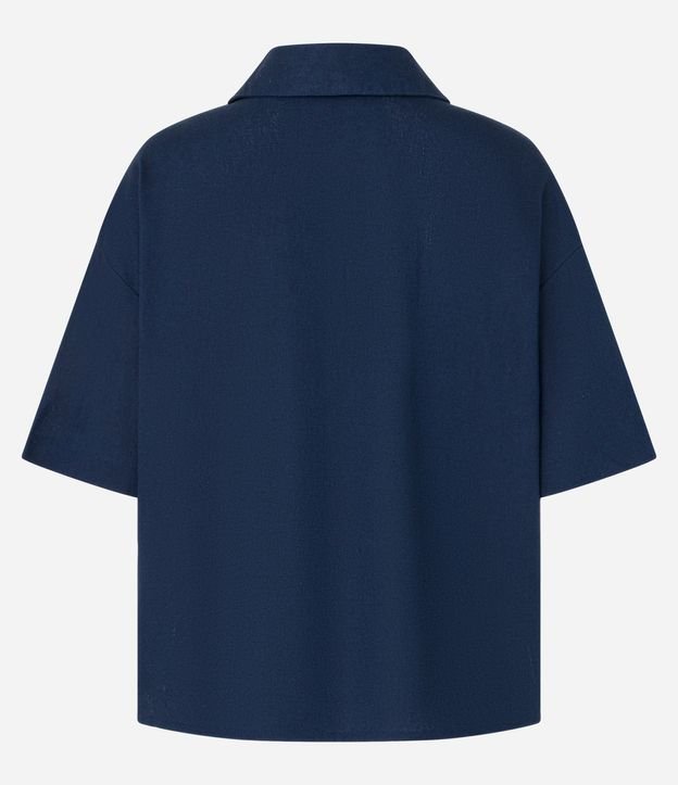Camisa en Viscolino con Sisa Deslocada y Botones 6