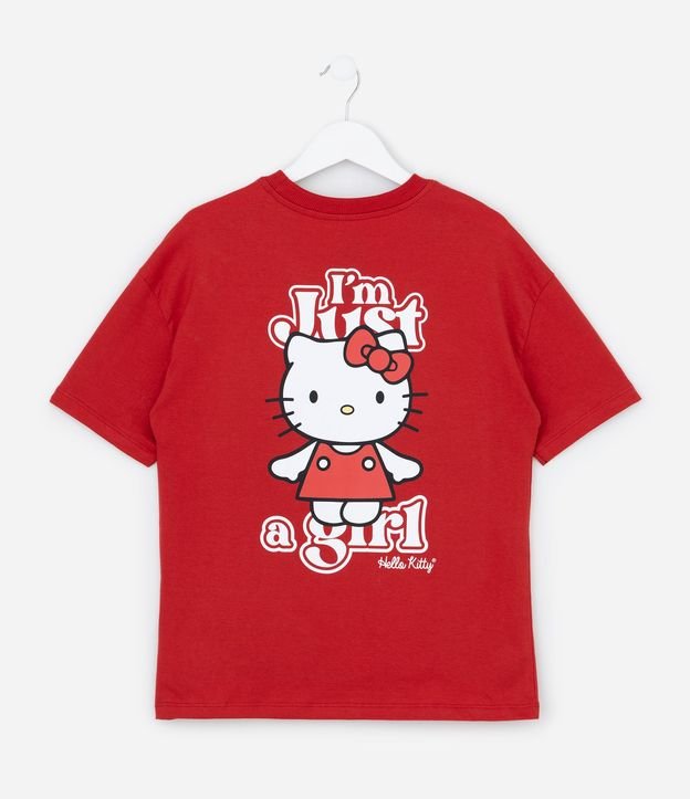 Remera Infantil Oversized con Estampa de Hello Kitty - Talle 7 a 14 años 3