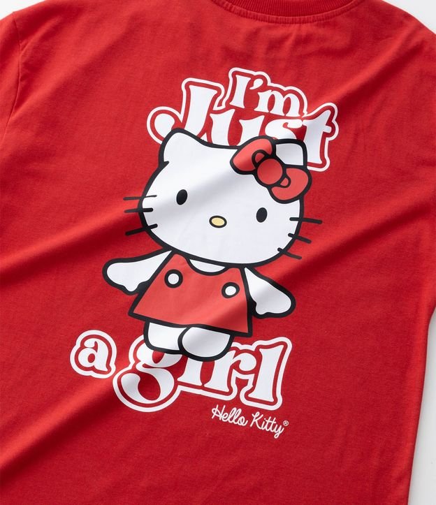 Remera Infantil Oversized con Estampa de Hello Kitty - Talle 7 a 14 años 5