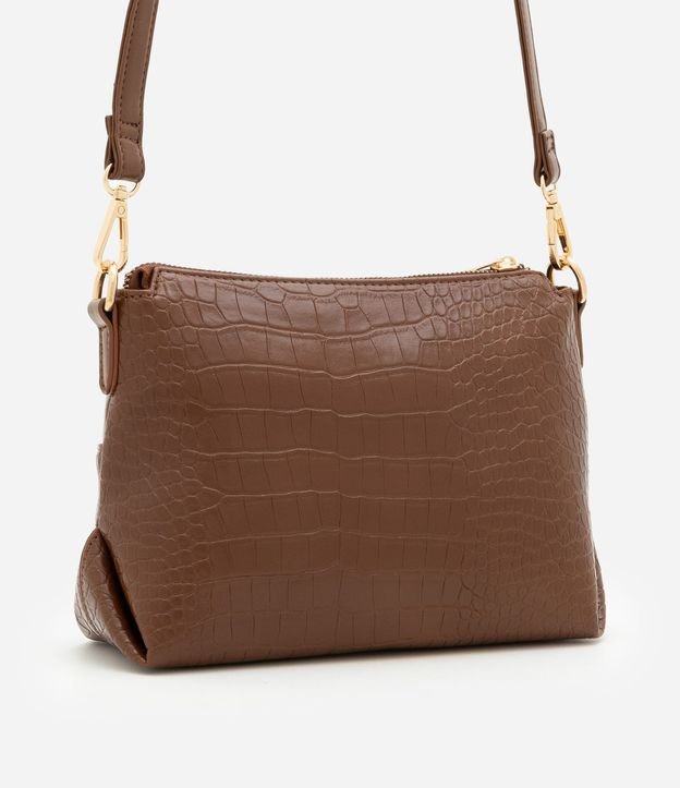 Cartera Transversal Mediana con Textura Crocco 4