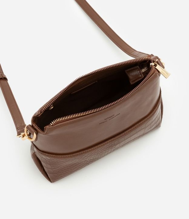 Cartera Transversal Mediana con Textura Crocco 5