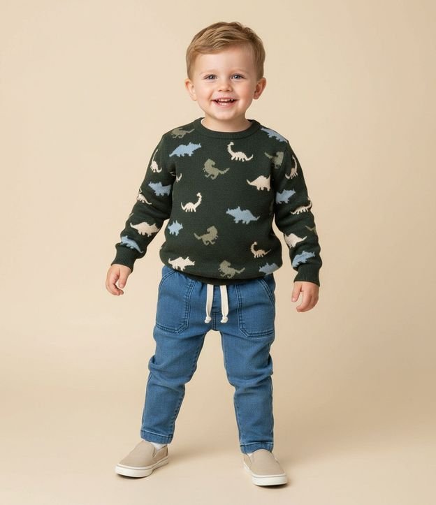 Buzo Infantil con Estampado de Dinossauros – Talle 1 a 5/6 años 1