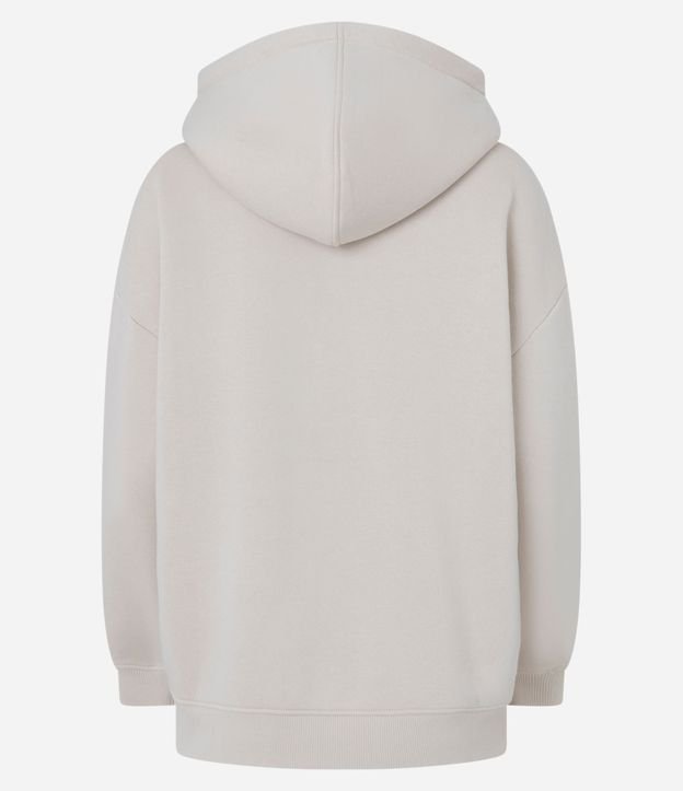 Buzo Algodón con Felpa Oversized y Estampado College 6