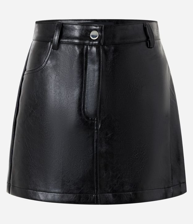 Short Pollera en PU con Bolsillos 5