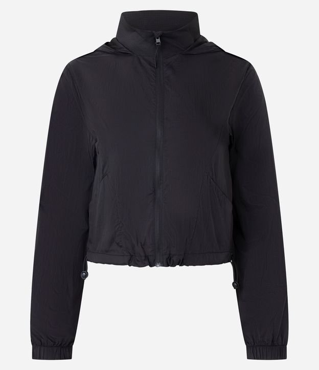 Campera Corta Viento Cropped Deportiva con Saco 6