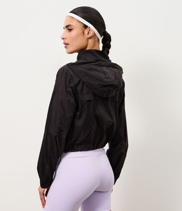 Campera Corta Viento Cropped Deportiva con Saco 5
