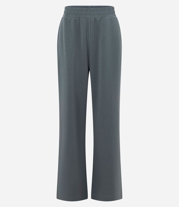 Pantalón Recto Deportivo en Modal con Trenzadora 5