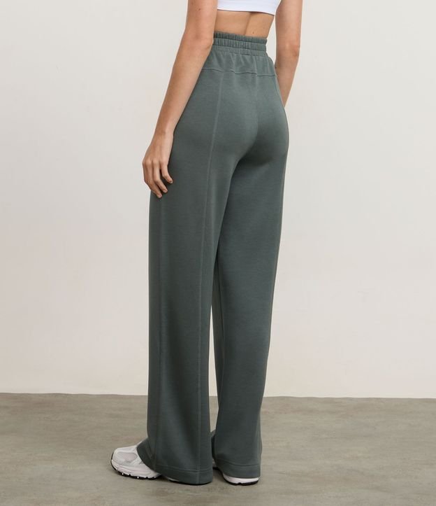 Pantalón Recto Deportivo en Modal con Trenzadora 4