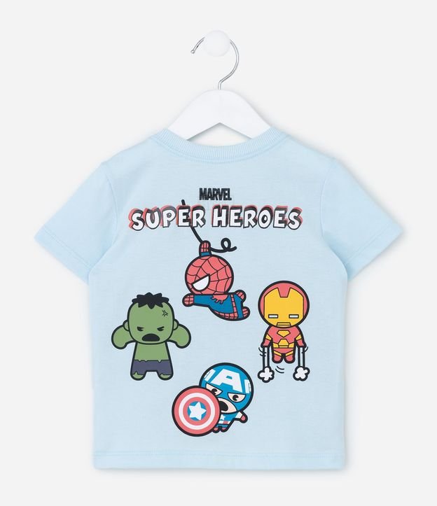 Remera Infantil Estampa Frente y Espalda Avengers Baby - Talle 1 a 6 años 3