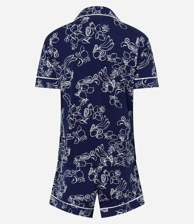Pijama Short Doll Americano en Viscolycra con Estampado Floral 5