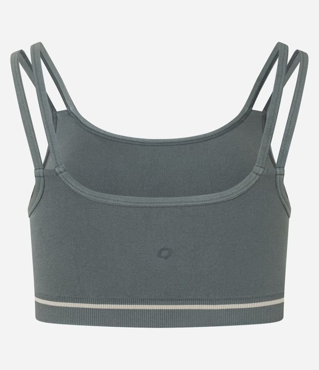 Top Deportivo Seamless con Correas Dobles y Raya en la Barra 7