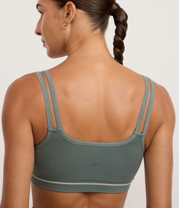 Top Deportivo Seamless con Correas Dobles y Raya en la Barra 5