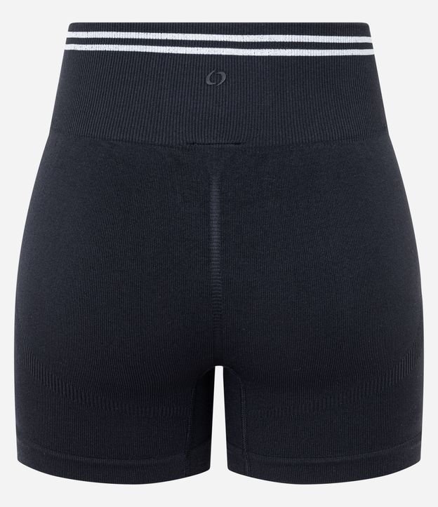 Bermuda Crossfitera Deportiva Seamless con Rayas Contrastantes 8