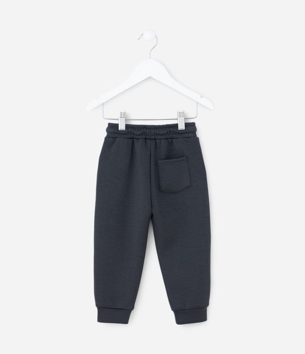 Pantalón Infantil Jogger en Microfibra con Cremallera y Tape - Talle 1 A 6 años 3