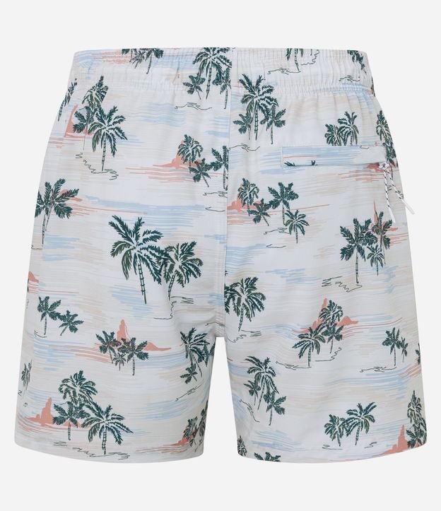 Bermuda Playera en Microfibra con Estampa de Palmeras 5