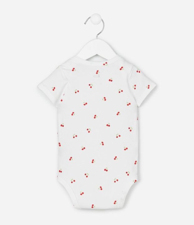 Body Infantil con Estampa de Cereza - Talle RN a 18 Meses 3