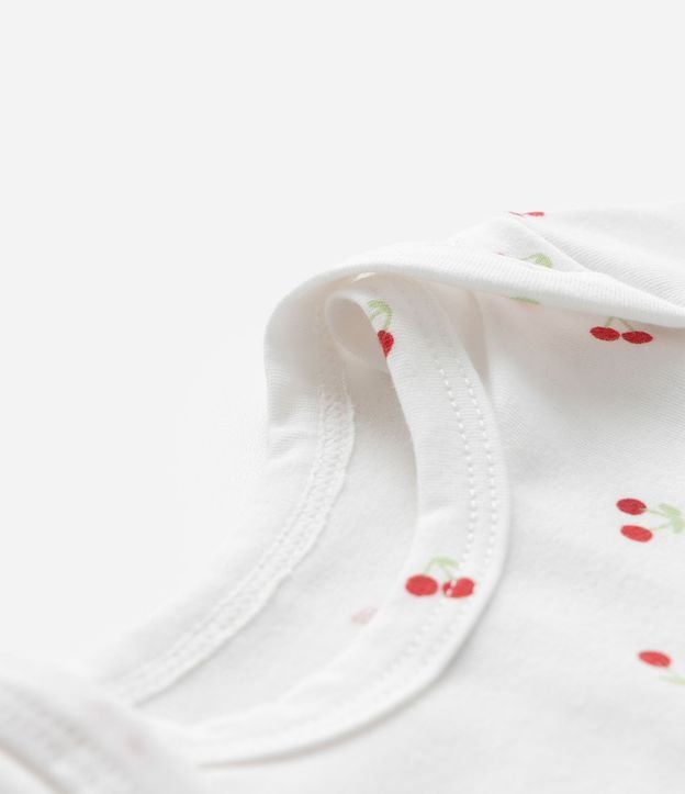 Body Infantil con Estampa de Cereza - Talle RN a 18 Meses 5